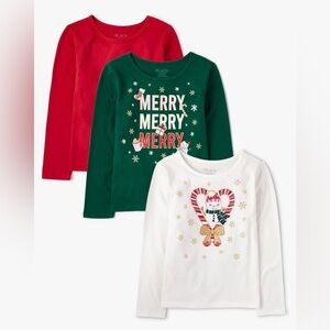 Girls long-sleeve Christmas Tee